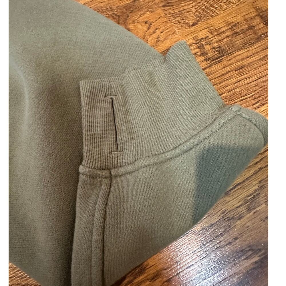 Lululemon Women's Scuba Oversized 1/2 Zip Hoodie Green XL/XXL Lounge Travel Cozy - Picture 6 of 9
